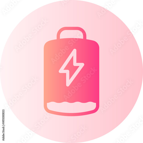 battery charge gradient icon