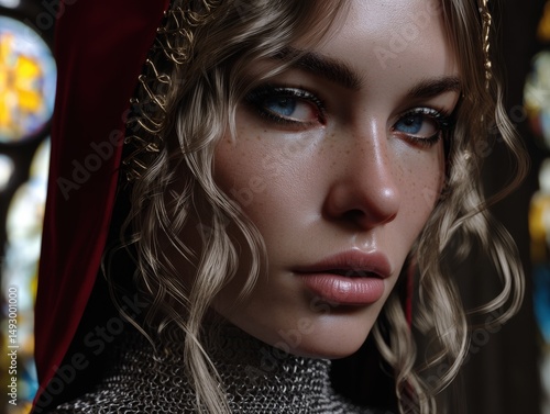 Elegant portrait of a young...