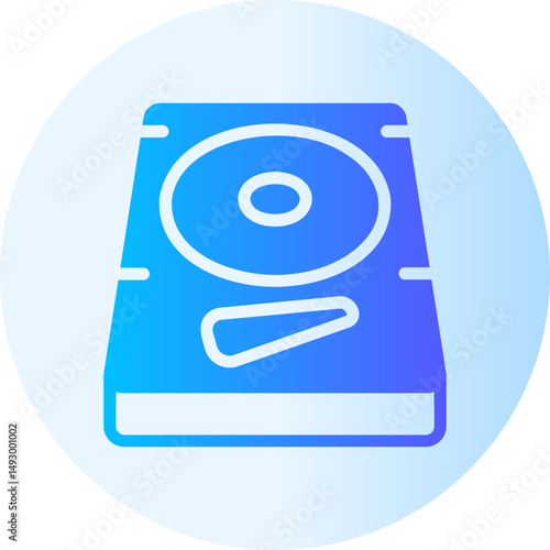 hard disc gradient icon
