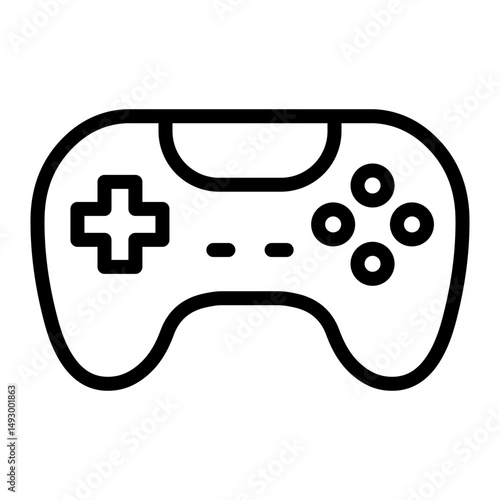 Controller Vector Line Icon Design