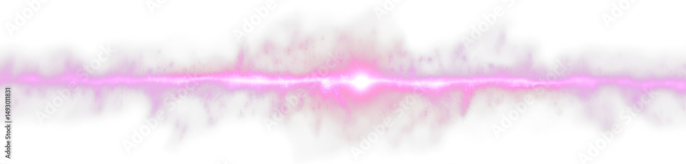 Fototapeta premium Mysterious Spectral Beam Flicker in SciFi Style Isolate on Transparent Background, cutout, png