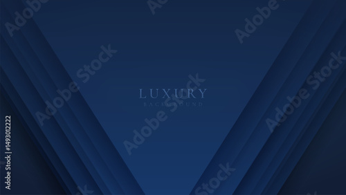 Abstract elegant triangle dark blue luxury background. Modern futuristic background