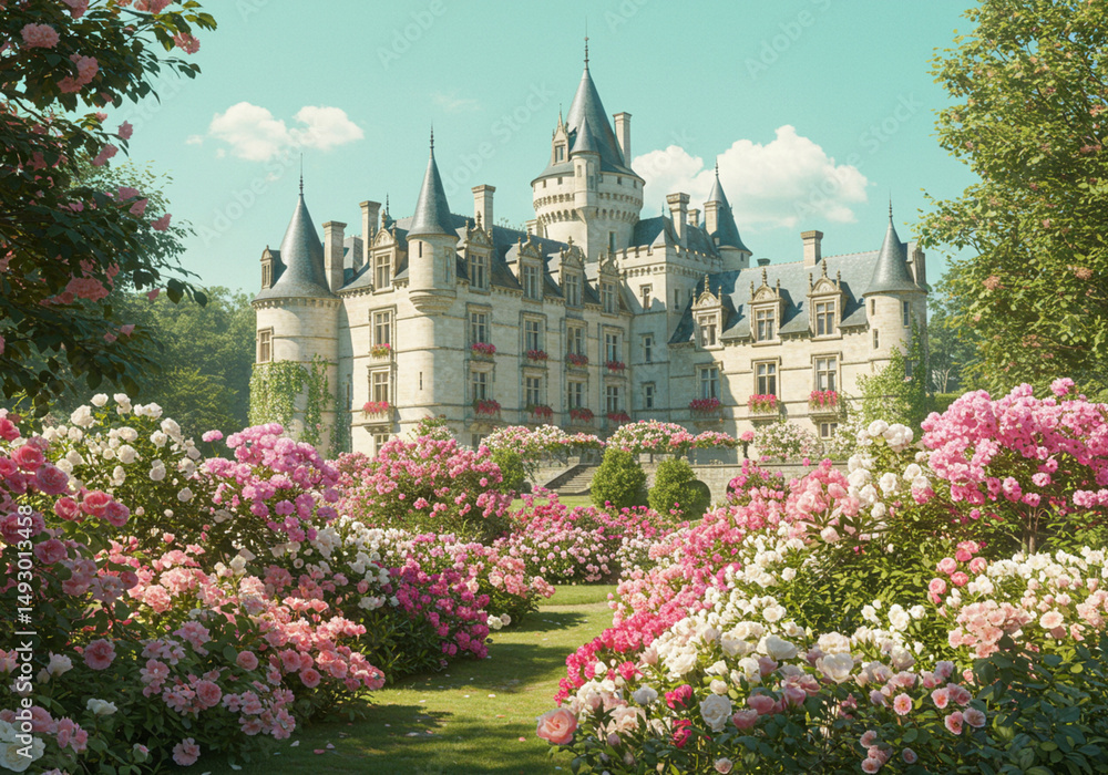 Obraz premium お城の風景