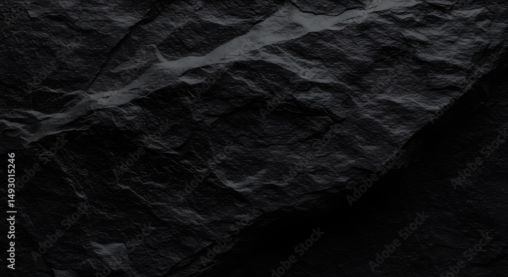 Fototapeta premium Dark Rock Texture Surface with Rough Detailed Patterns