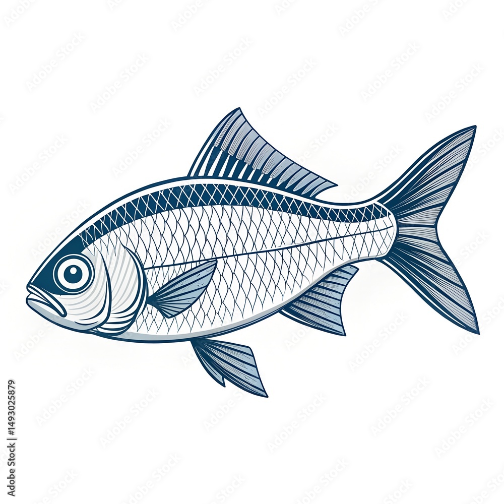 Obraz premium the fish vector