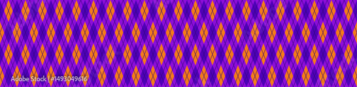 Halloween background plaid tablecloth with vintage fall colors. Flat vector illustration isolated