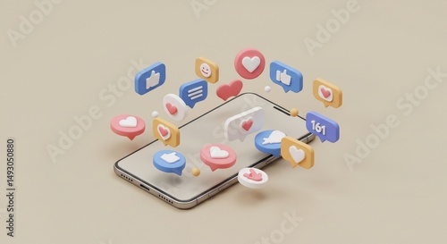 Social media marketing phone likes comments shares followers engagement digital strategy promotion growth app