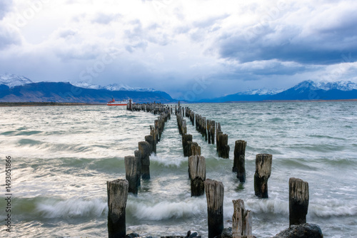 Puerto Natales Old Docks: Wind, Waves, and Distant Peaks
