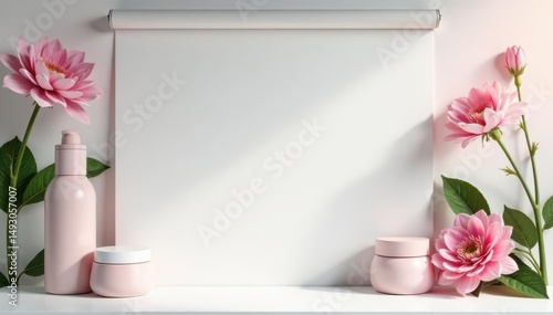 Wallpaper Mural Clean, pristine white backdrop for cosmetic displays, cosmetic, marketing Torontodigital.ca