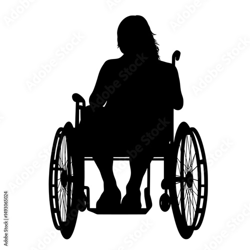 Icon for wheelchair or handicapped access in flat style designed for websites and print materials