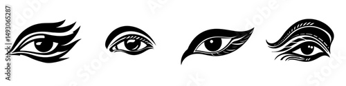 The simple eye icon is depicted in a modern style