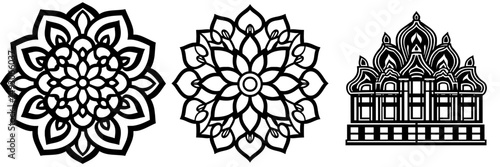 A traditional Indian and oriental ethnic design, the mehndi mandala is used for henna tattoos and artwork