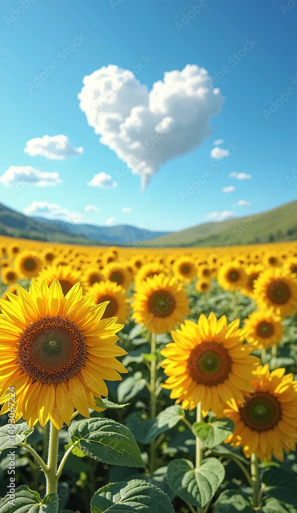 Obraz premium field of sunflowers