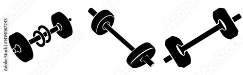 A flat modern icon representing heavy mass metal weight is utilized for apps and websites