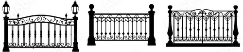 Decorative steel railing panels featuring balls, flowers, leaves, and rosettes are available, along with aluminum handrails suitable for modern construction