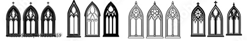 The Medieval Gothic contour window is repeated as Medieval Gothic contour window
