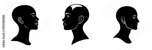 The front view of a face of an anonymous male is depicted