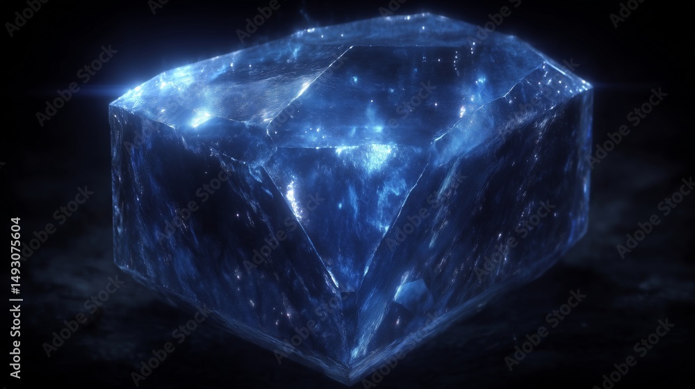 Obraz premium Blue Shining Precious Gem