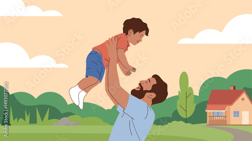 Father & Child Play: Joy, Bonding & Family Fun Outdoors