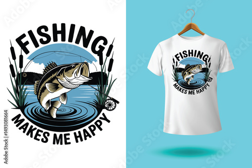 Fishing t shirt design retro and vintage style and t shirt graphic designs for fish man