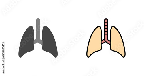 Lung Icon Design