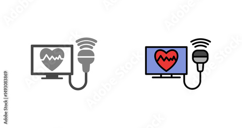 Ultrasound Machine Icon Design