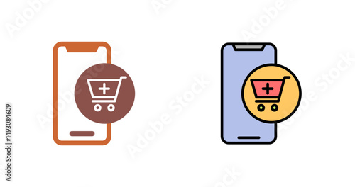 Mobile Shopping Icon Design