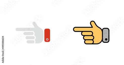 Hand Pointer Icon Design