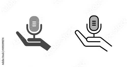 Podcast Equipment Icon Design