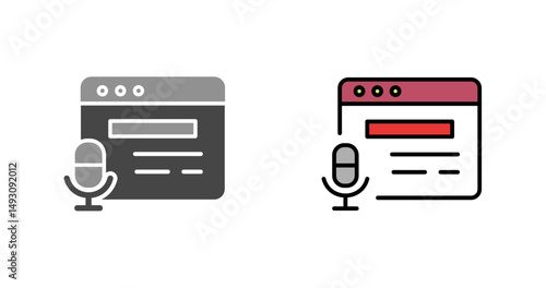 Podcast Website Icon Design