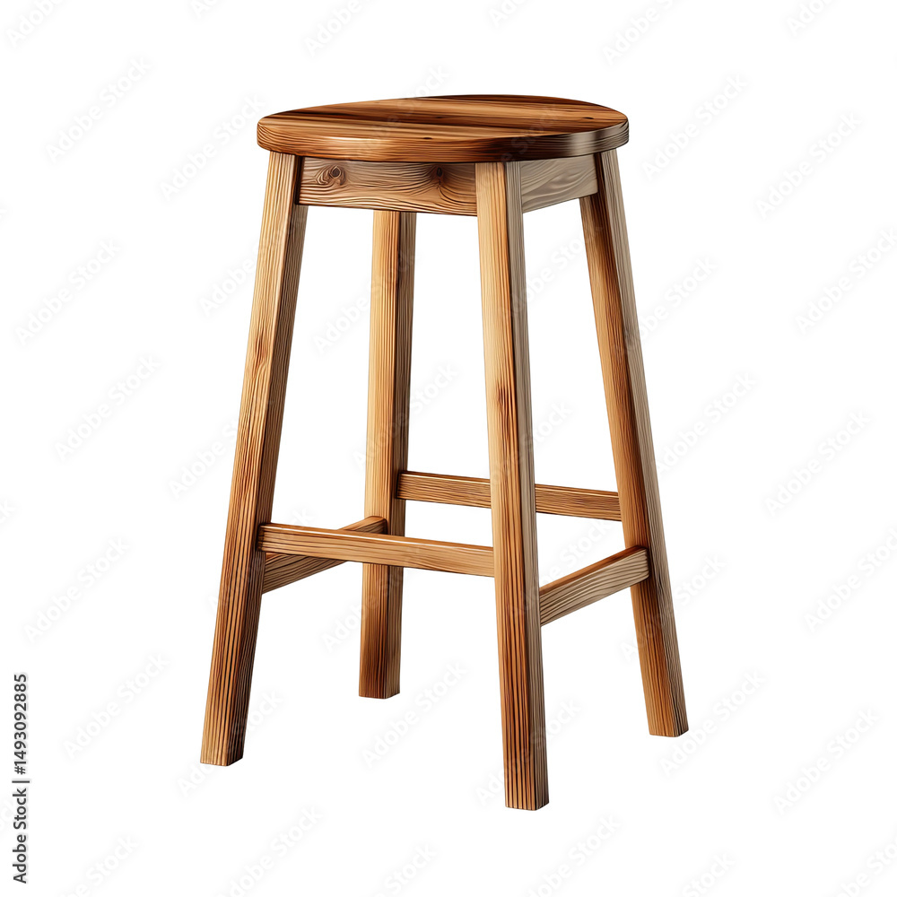 A stylish wooden stool with a comfortable seat, perfect for any home or business. Its classic design adds a touch of elegance to any space. A stylish wooden stool with a comfortable seat, perfect for any home or business. Its classic design adds a touch of elegance to any space.