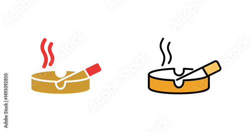 Ashtray Icon Design