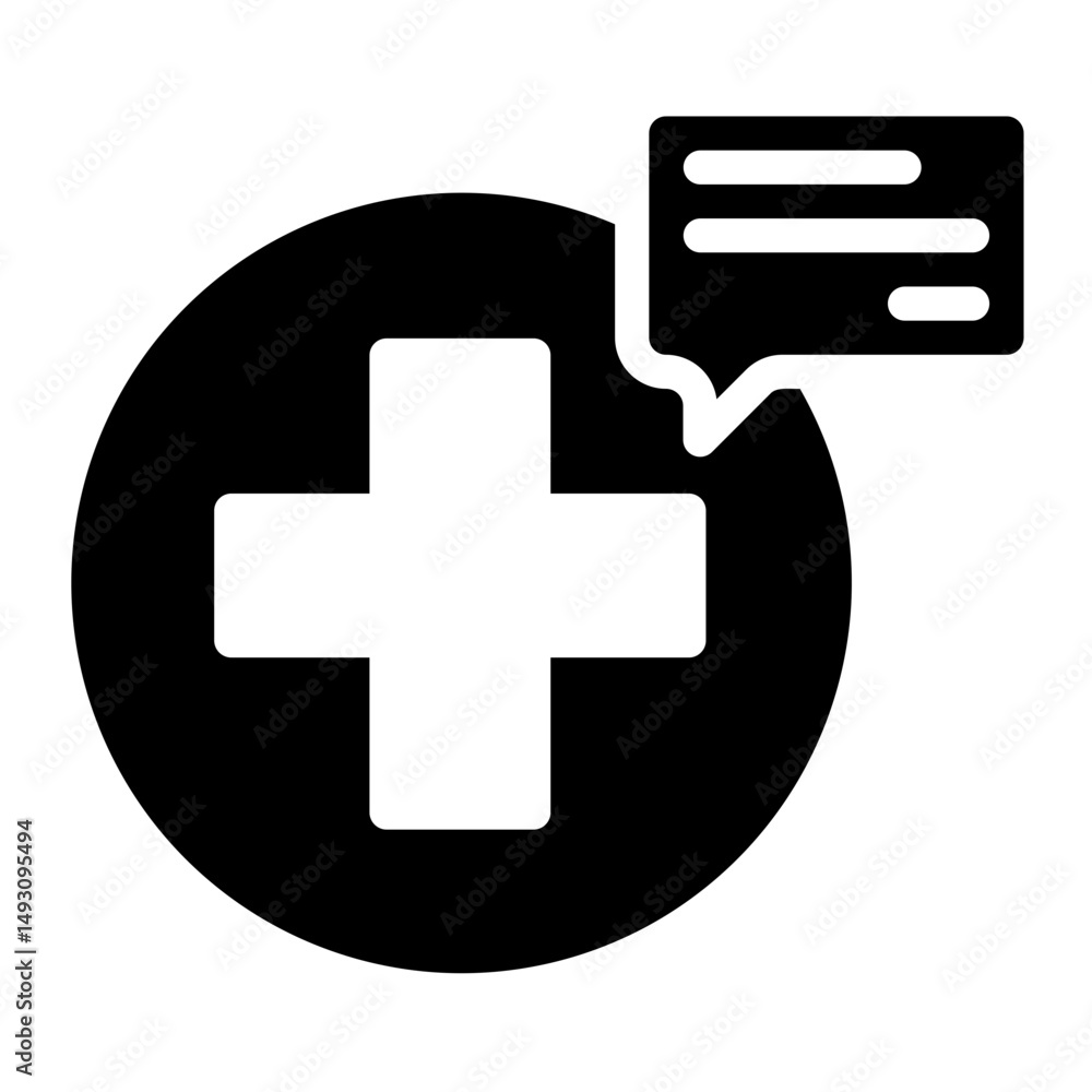 Obraz premium medical chat icon