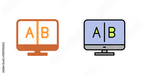 AB Testing Icon Design