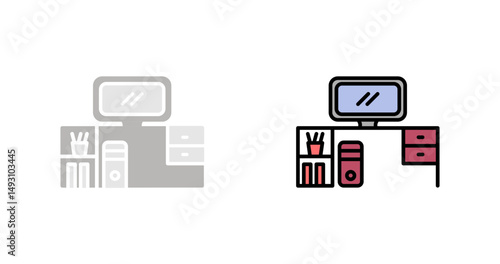 Work Table Icon Design