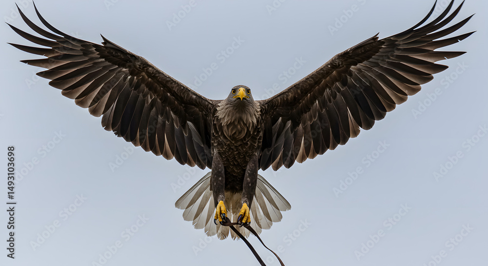 Obraz premium White-tailed Eagle Flying in the Sky
