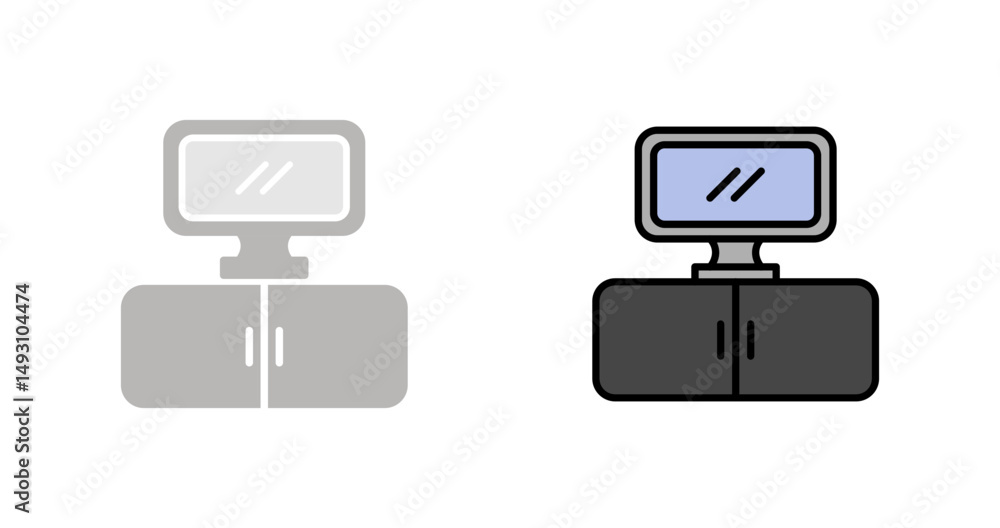 Fototapeta premium Television Icon Design