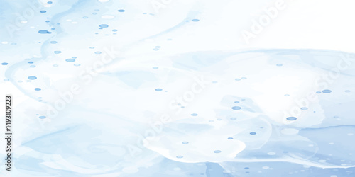 Watercolor Texture Blending Light Sky Blue Hues with Crisp White Accents and Cloud-Like Transparency. Gentle Sky Blue Gradient Merged with Subtle White Cloud Patterns.