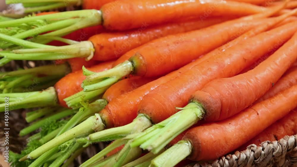 baby carrots in a basket baby carrots in a basket
