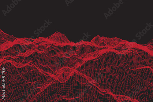 Smooth Network Wave BackYou can use these network waves for your elegant design that will be stand out by trendy visualization in the spirit of minimalist art and splendid tech-futuristic combination.