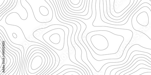 Abstract Topographic map background with wave line. White wave paper curved reliefs abstract background. Vector illustration. wave Line topography map contour background.