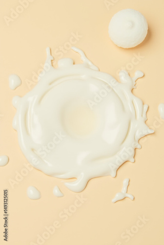 Elegant foam burst abstract texture.