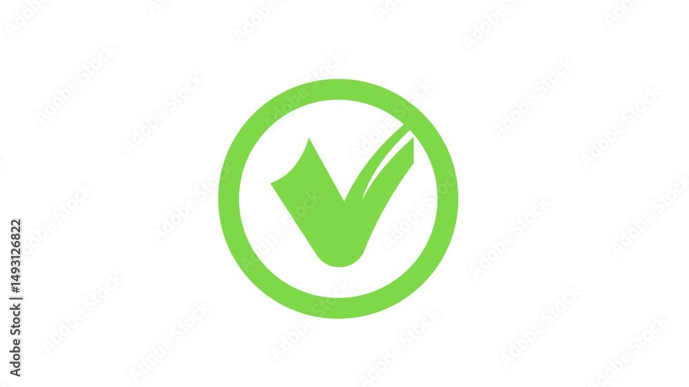 approve icon animation illustration approve icon animation illustration
