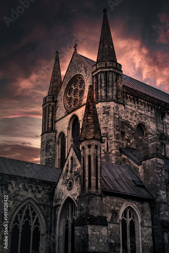 Obraz na płótnie gothic church at night