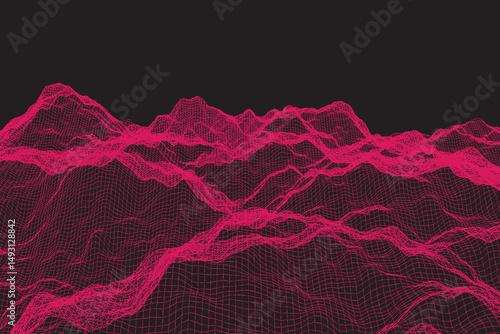 Smooth Network Wave BackYou can use these network waves for your elegant design that will be stand out by trendy visualization in the spirit of minimalist art and splendid tech-futuristic combination.