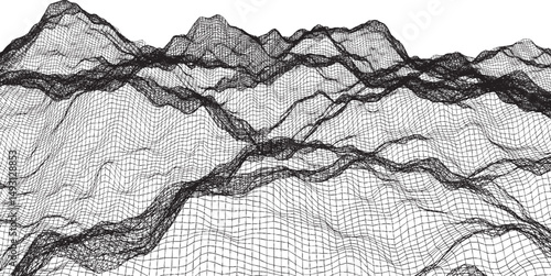 Smooth Network Wave BackYou can use these network waves for your elegant design that will be stand out by trendy visualization in the spirit of minimalist art and splendid tech-futuristic combination.
