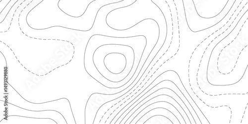 Abstract Topographic map background with wave line. White wave paper curved reliefs abstract background. Vector illustration. wave Line topography map contour background.
