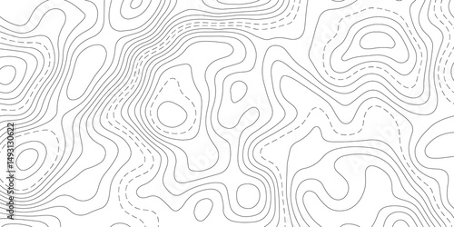 Abstract Topographic map background with wave line. White wave paper curved reliefs abstract background. Vector illustration. wave Line topography map contour background.