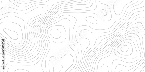 Abstract Topographic map background with wave line. White wave paper curved reliefs abstract background. Vector illustration. wave Line topography map contour background.