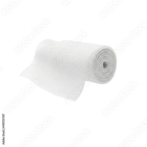 white cotton medical gauze roll